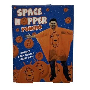 Paladone Space Hopper Poncho PP2743 Plastic Orange One Size